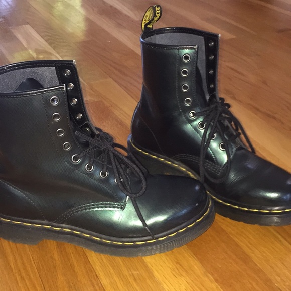 Dr. Martens Shoes Metallic Green Doc Martens Poshmark